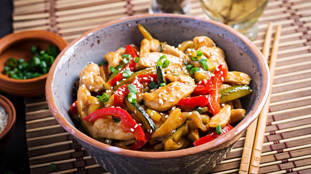 Курица с овощами в соусе терияки: сочное и яркое блюдо для всей семьи Курица с овощами в соусе терияки: сочное и яркое блюдо для всей семьи