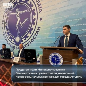 Агидель создаёт уникальные условия для бизнеса
