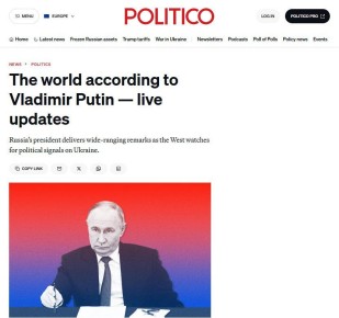 Politico ���������� ��������� ������� �� ������ ������ ����������, ����� ������� ��� ������� ������